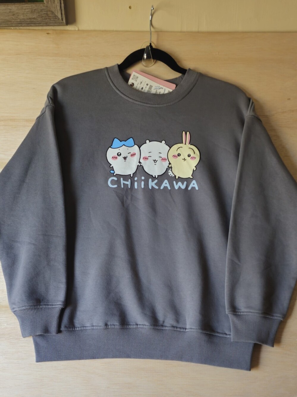 Zara Kids Chiikawa Graphic Sweatshirt Gray Size 11-12 Years NWT